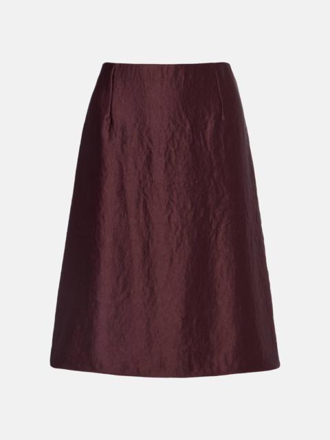 Vince Satin midi skirt