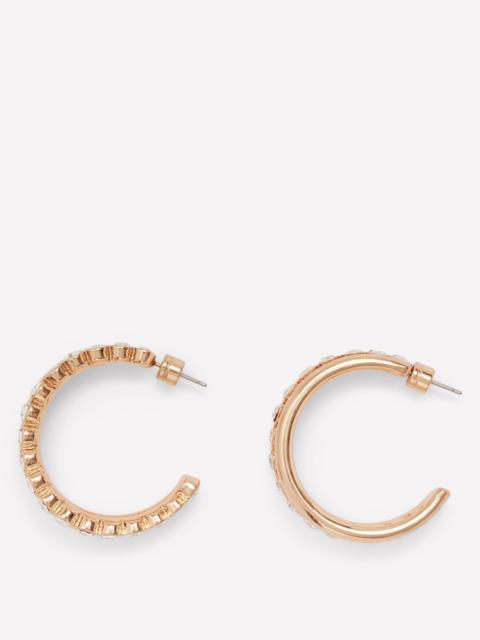 BODEN Large Jewel Hoops-Clear