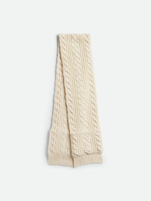 Bottega Veneta Wool Cable Knit Scarf