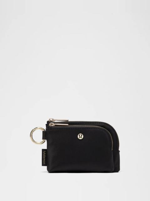 lululemon Double Zip Clippable Card Pouch