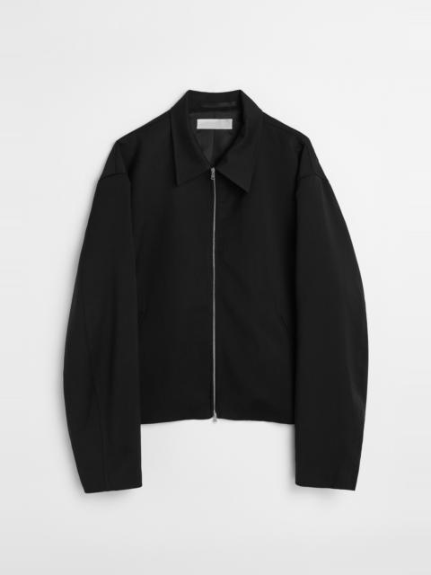 Mini Jacket Black Worsted Wool