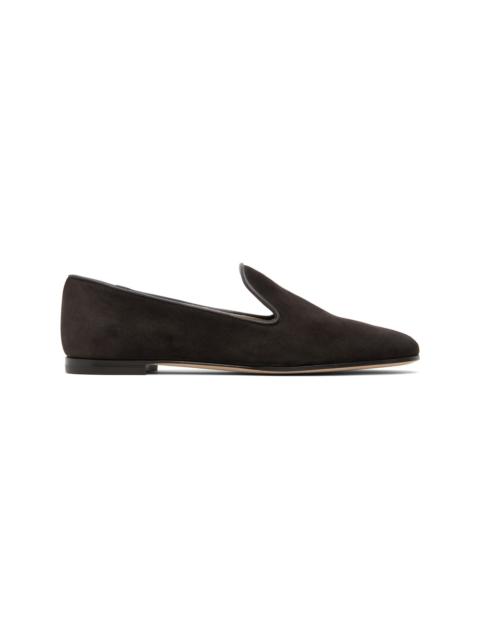 Gianvito Rossi Brown Suede Loafers