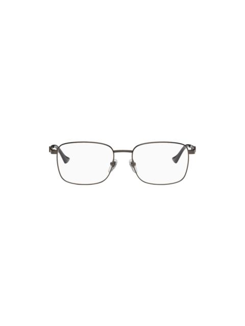 Gunmetal Square Glasses