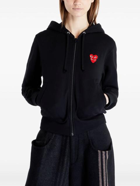 Comme des Garçons PLAY Double Heart zip hoodie