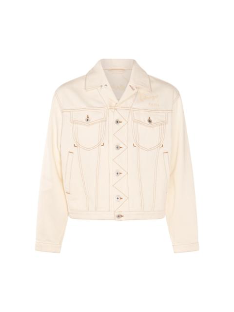 cream cotton denim jacket