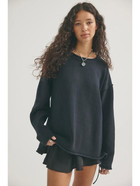 FREE PEOPLE We The Free Ella Roll-Neck Cotton Knit Sweater