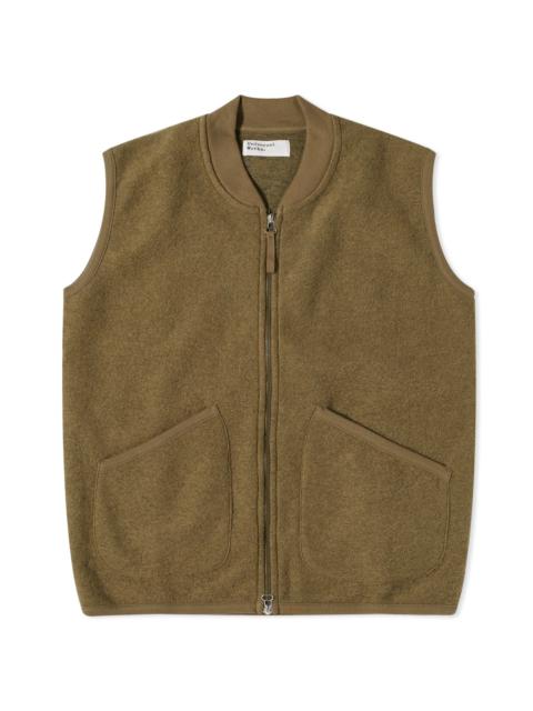 Universal Works Wool Fleece Zip Waistcoat