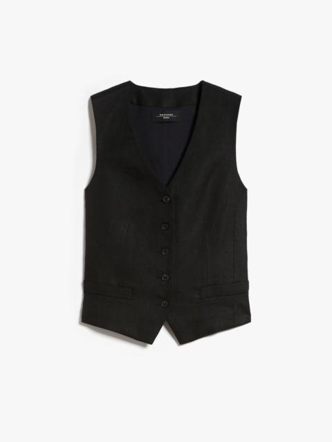 WEEKEND Max Mara PACCHE Linen waistcoat
