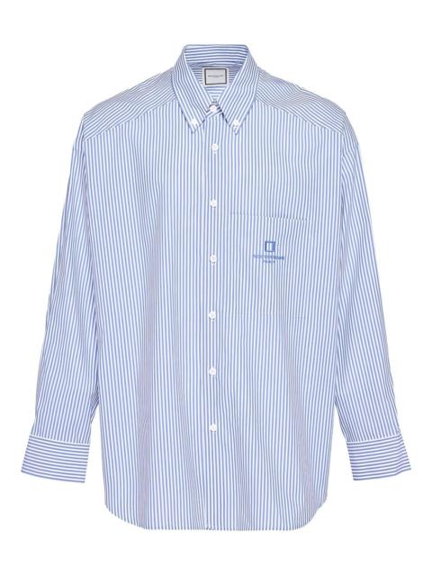 Wooyoungmi striped button-down shirt