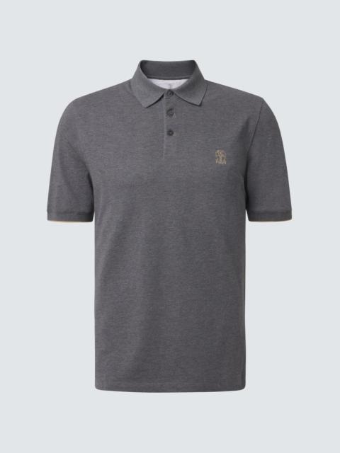 Brunello Cucinelli Cotton piqué polo shirt