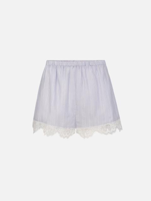 FRAME The Stripe Lace Lounge Short
