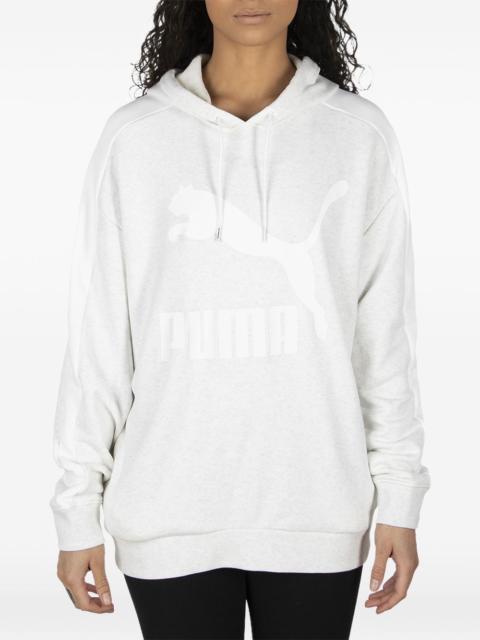 PUMA logo-detail long-sleeve hoodie