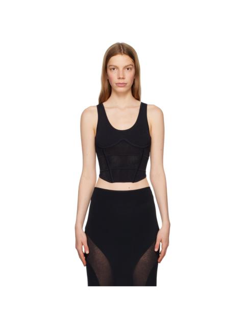 Dion Lee Black Corset Tank Top