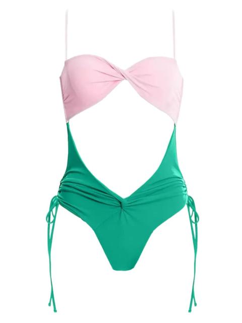 Agua by Agua Bendita cutout tie swimsuit