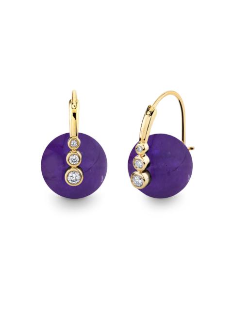 SYDNEY EVAN Amethyst Beaded Earrings