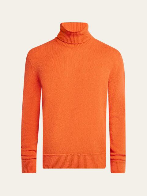 Moncler Men's Logo-Sleeve Turtleneck Sweater