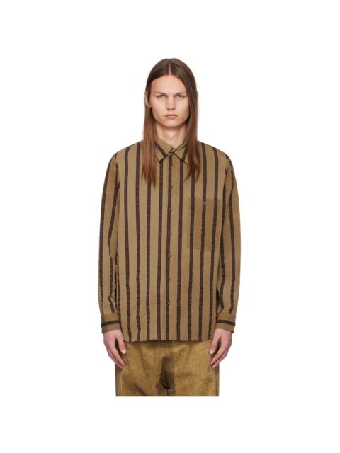 UMA WANG Beige Tab Shirt