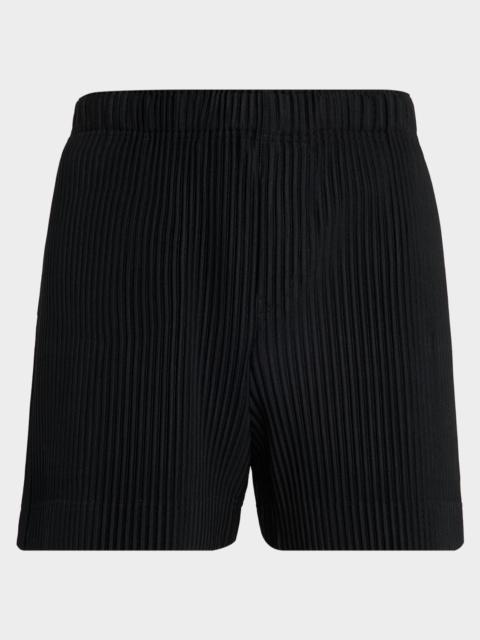 ISSEY MIYAKE Men's Monthly Colors July Pleated Pull-On Shorts