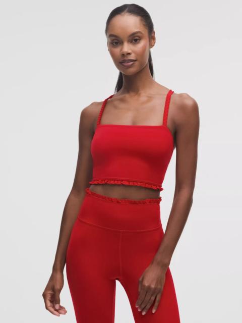 lululemon Nulu Ruffle-Trim Cropped Tank Top