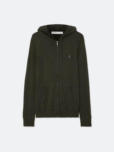 ALLSAINTS MODE MERINO WOOL ZIP-UP HOODIE