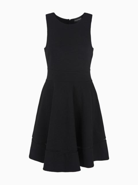 EMPORIO ARMANI Ottoman jersey flared dress