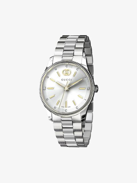 YA1265063 G-Timeless Slim stainless-steel automatic watch