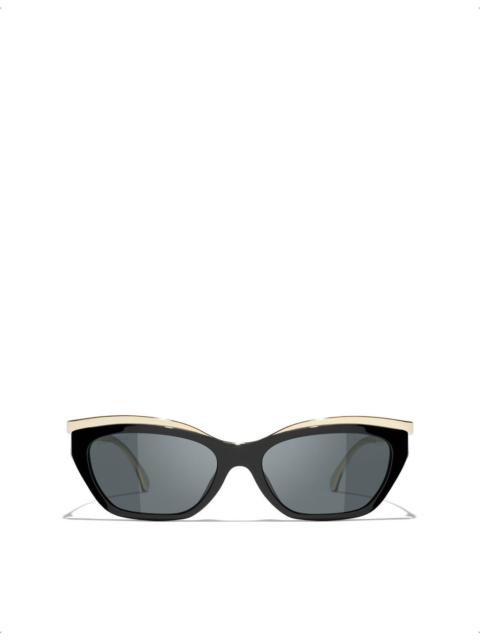 CHANEL CH4299 Cat-Eye Acetate Sunglasses