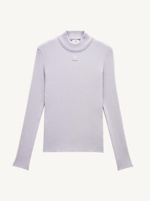 courrèges HIGH COLLAR JUMPER