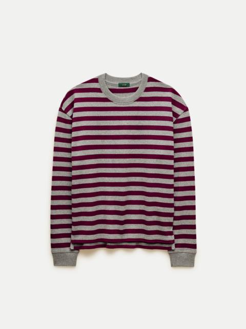 J.CREW Long-sleeve crewneck in striped maritime jersey