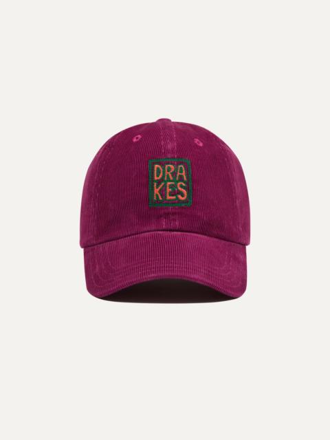 Drake's Drake's Square Font Cord Baseball Cap