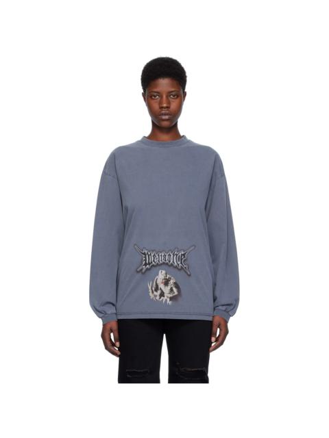 We11done Blue Long Sleeve T-Shirt