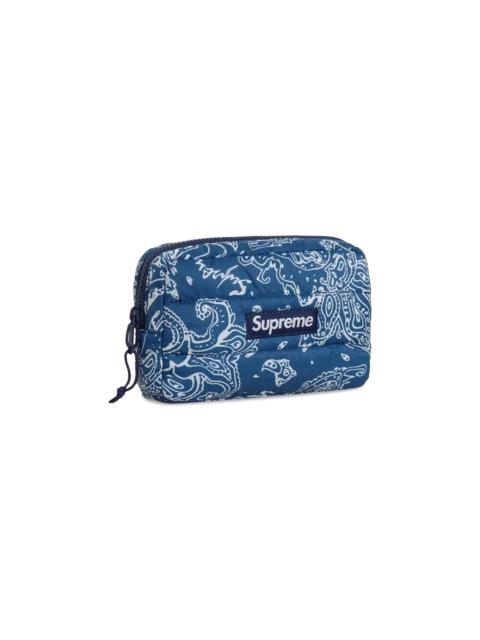 Supreme Supreme Puffer Pouch 'Blue Paisley'