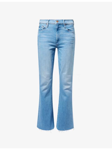 MOTHER The Weekender Fray Flared-Leg Denim Jeans
