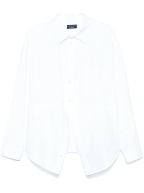 BALENCIAGA logo-embroidered shirt