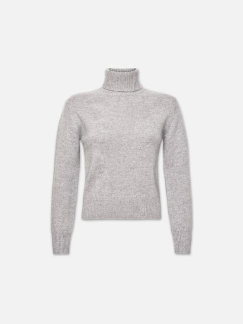 Cashmere Turtleneck Sweater in Heather Grey