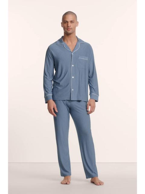 eberjey William Printed TENCEL™ Modal Long PJ Set