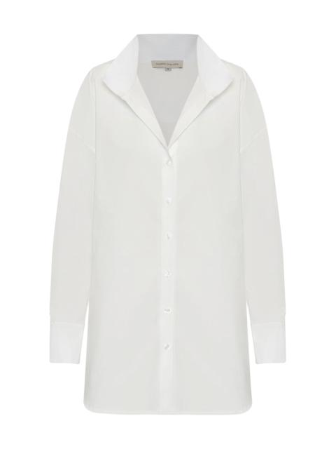 ANDRES OTALORA Un Tej Oversized Cotton-Poplin Shirt off-white