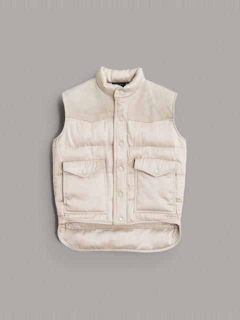 rag & bone Erica Satin Puffer Vest Relaxed Fit Vest | REVERSIBLE