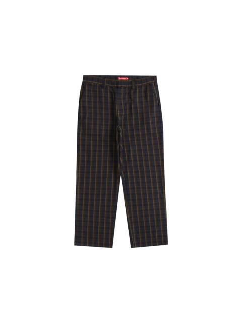 Supreme Supreme Work Pant (SS23) Navy Plaid