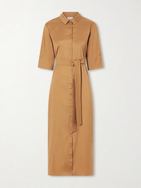 Max Mara Cotton-blend Poplin Midi Dress
