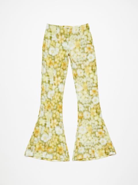 Acne Studios Fluid print trousers - Green multi