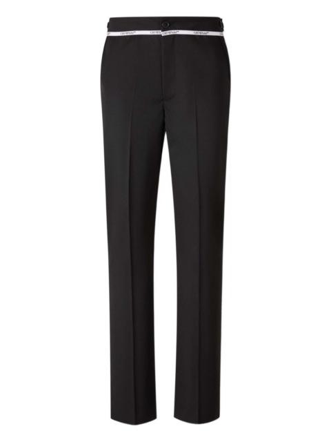 Off-White logo embroidery trousers