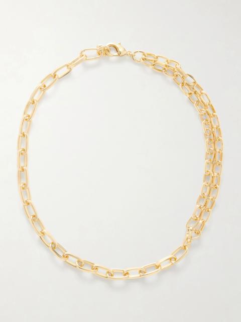 ROXANNE ASSOULIN The Paperclip Gold-tone Necklace