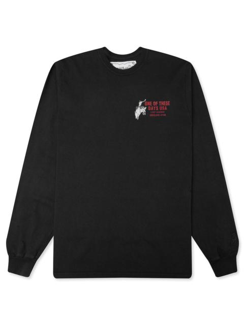 One Of These Days BREAK ON THROUGH LONG SLEEVE T-SHIRT - BLACK