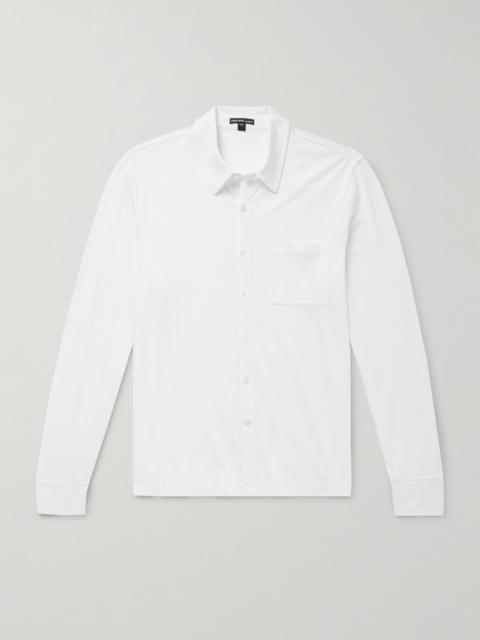 JAMES PERSE Clean Finish Slim-Fit Cotton-Jersey Shirt