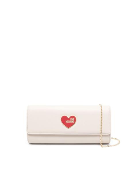 Moschino heart-plaque wallet-on-chain