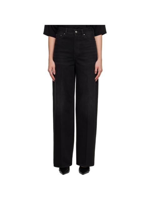 TOTEME Black Wide Leg Jeans