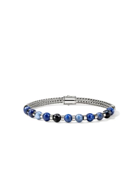Beaded Bracelet, Sterling Silver, Hardstones