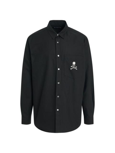 MASTERMIND WORLD embroidered cotton shirt