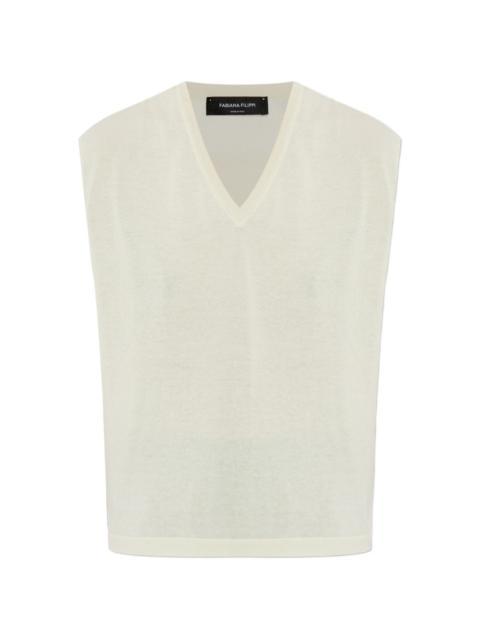 FABIANA FILIPPI V-neck sleeveless vest